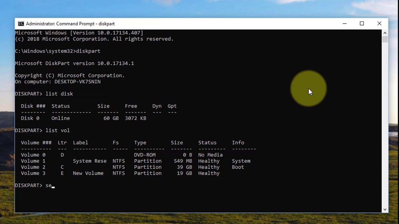 Change Drive Letter Using Command Prompt