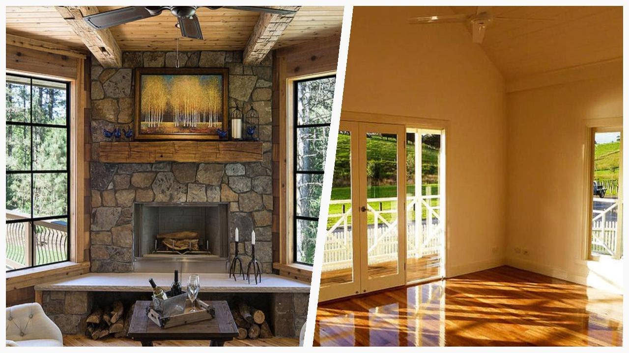 75 Yellow Living Space With A Corner Fireplace Design Ideas You'll Love 🏡