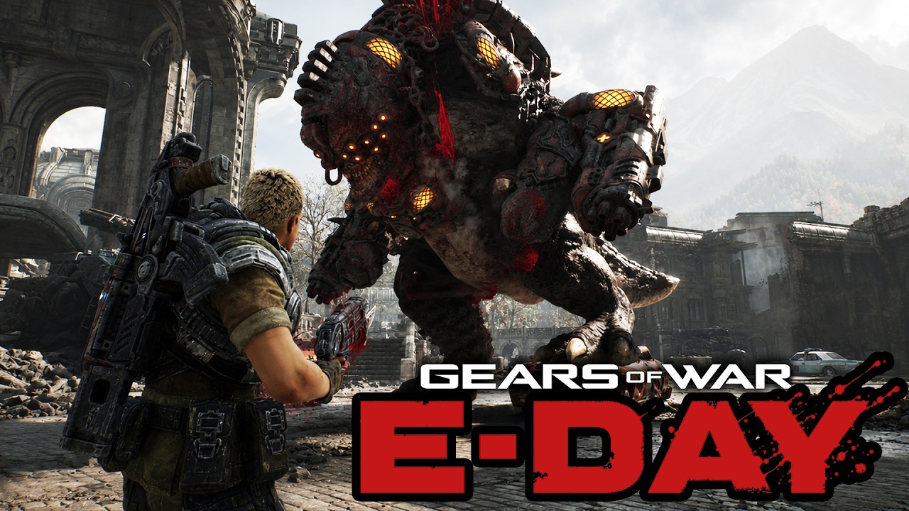 Gears of War E Day Horde Mode Gameplay 40+ Minutes of Horde Siege No Commentary!