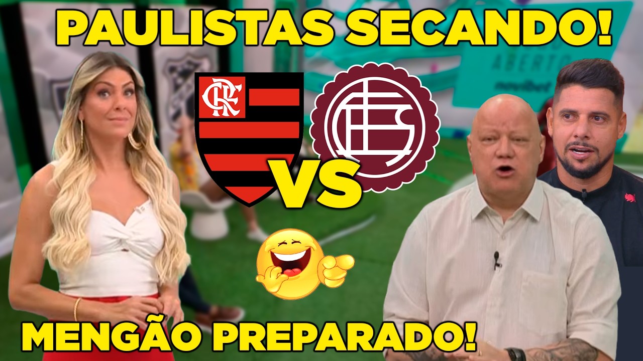 IMPRENSA PAULISTA SECANDO O MENGÃO! FLAMENGO VS LANÚS!
