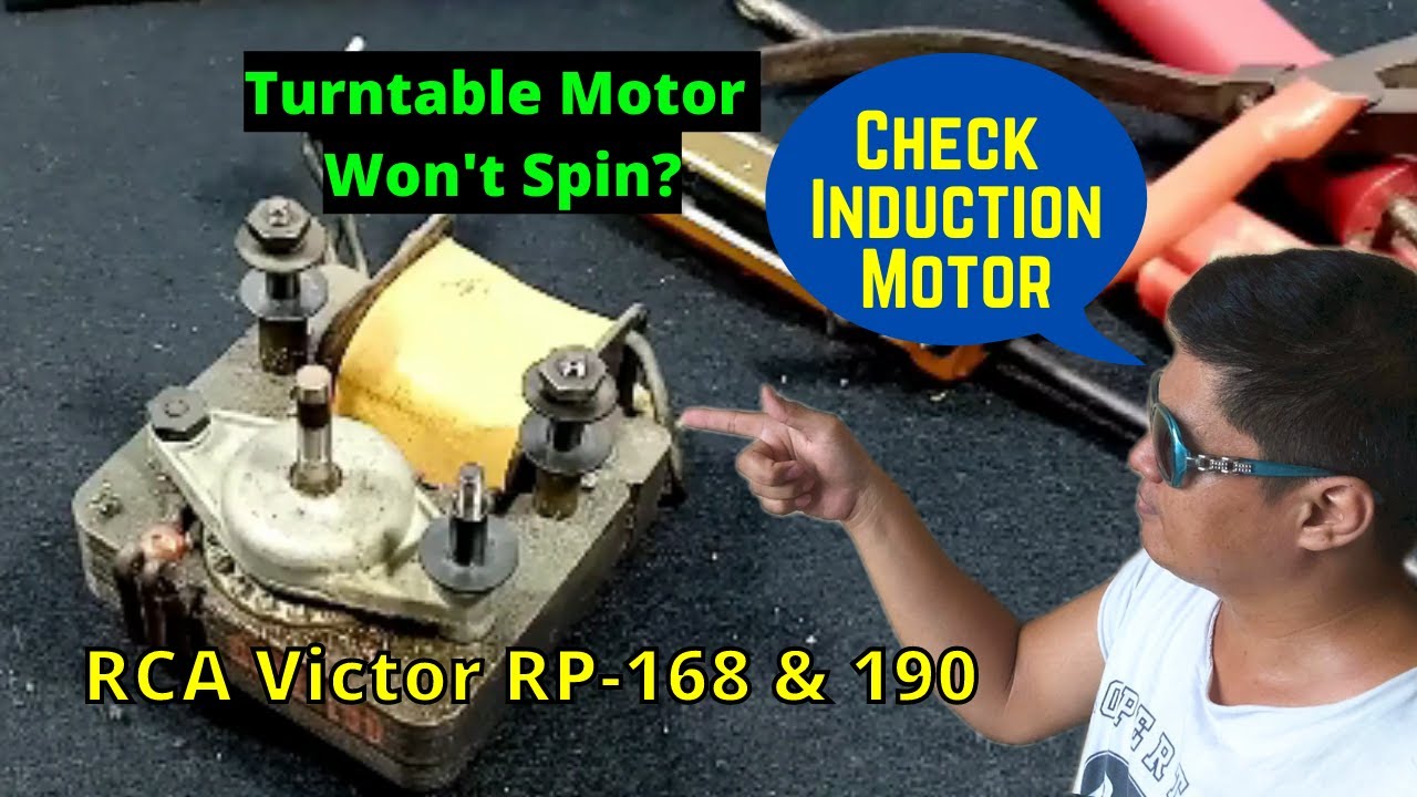 How to repair TURNTABLE WON'T SPIN || RCA Victor RP-168/190