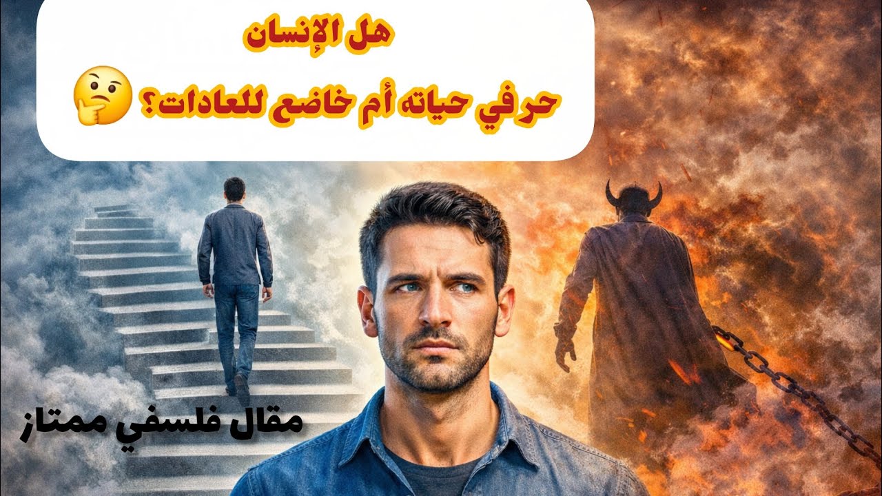 الإنسان بين الحرية وقيد العادة | مقال فلسفي جدلي