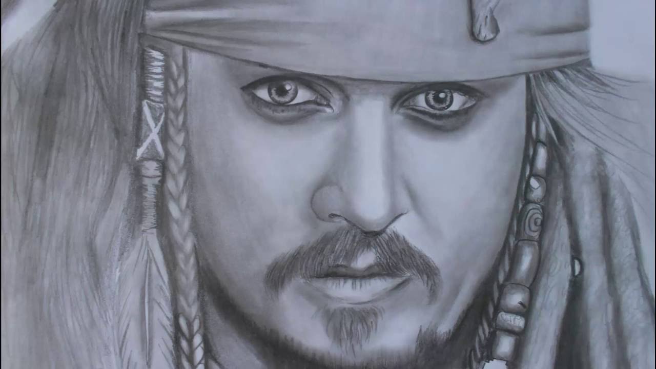 AMAZING Drawing Captain Jack Sparrow
