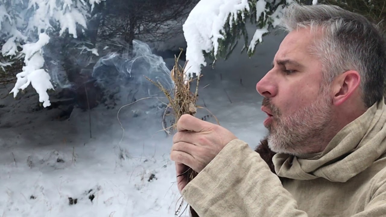 Feuerschlagen unter winterlichen Bedingungen