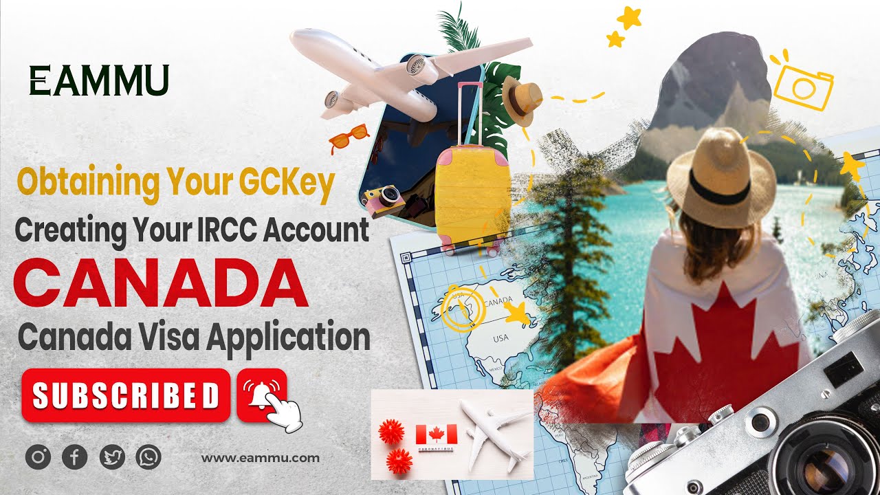 How to Open an IRCC Account and Get a GCKey for Canada Visa Applications #canada