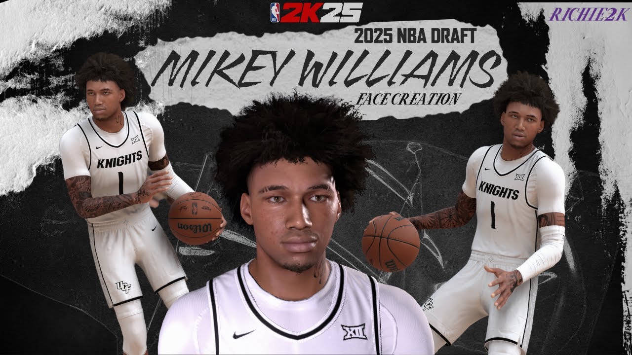 Mikey Williams Face Creation NBA 2K25