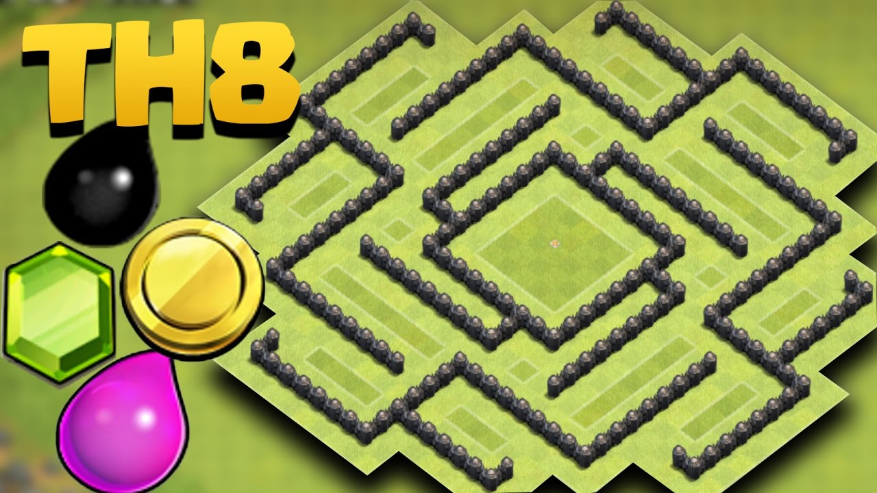 Town Hall 8 (TH8) BEST Farming/Hybrid Base EVER 2016 - Protect All Loot + Replays Proof