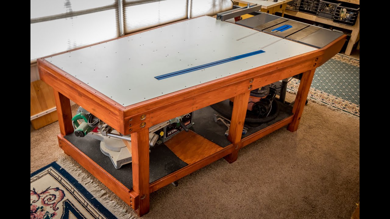 Outfeed Table and Workbench Build Video