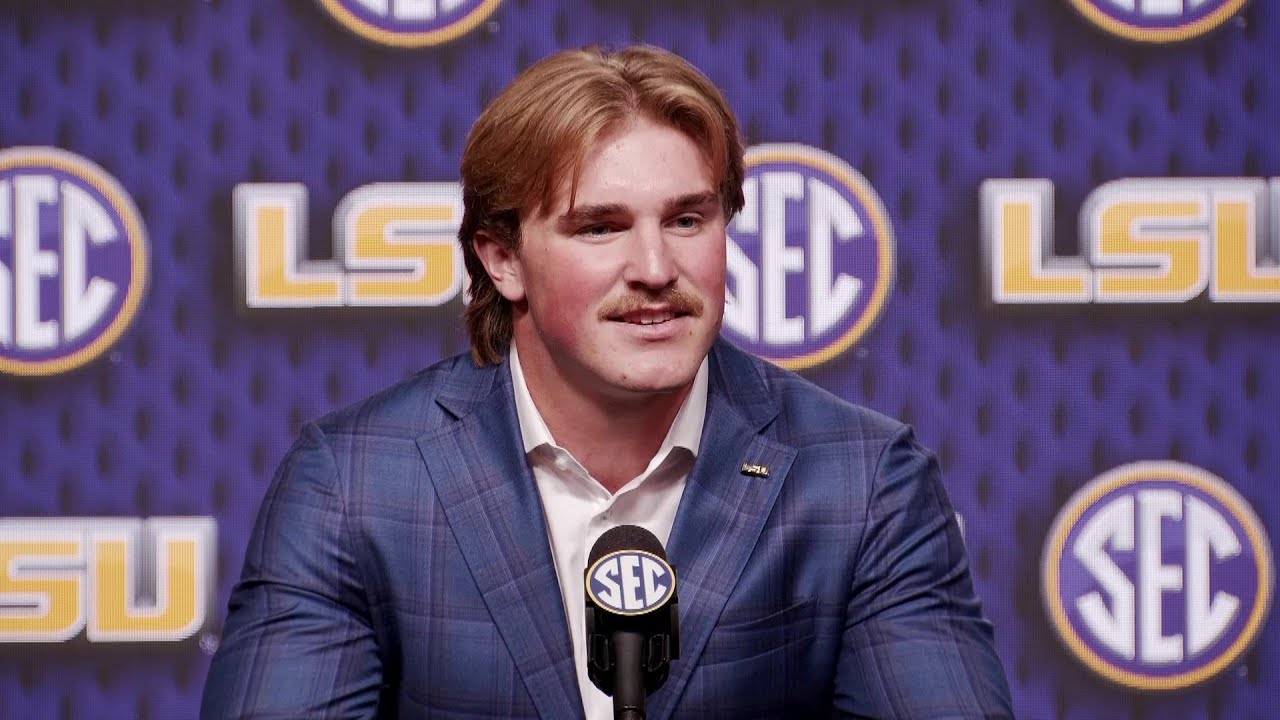 LSU LB Whit Weeks at 2025 SEC Football Media Days