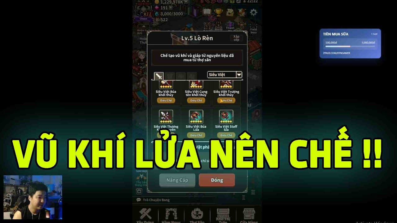 Trùng Sinh Cày Lại EHT X30 EP17 : Vũ Khí Boss Lửa Đầu Tiên Nên Mua