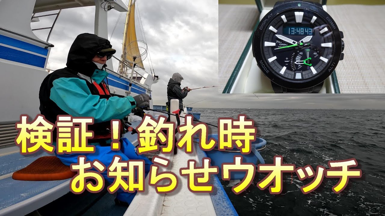 フィッシングタイム予測ウオッチの実力をライトアジで検証。