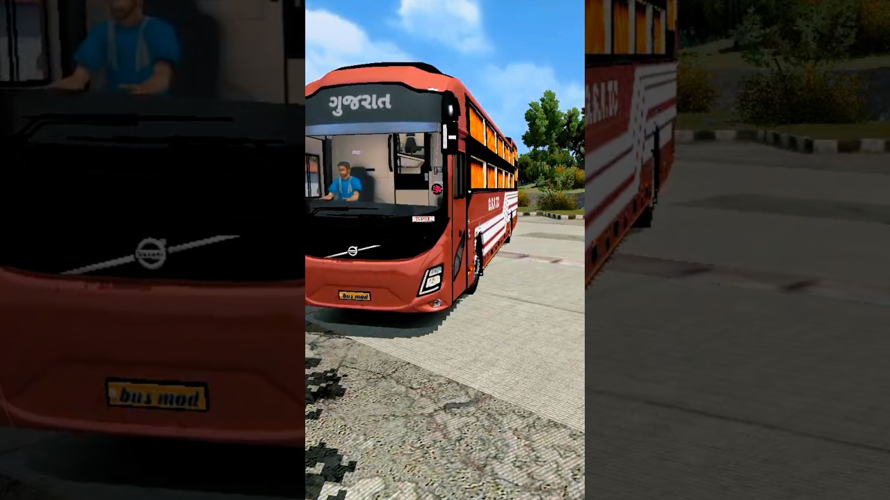 Gsrtc bus livery 4k download link 🖇️ in my channel 🤝@sahil_pt_vlog #bussimulatorindonesia