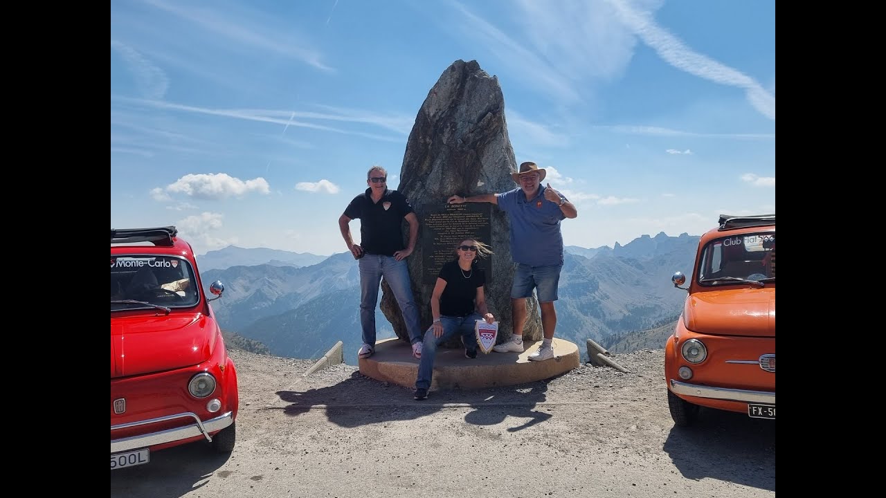 Fiat 500 au col de la Bonette  + col de la Cayolle, dans la même journée.........