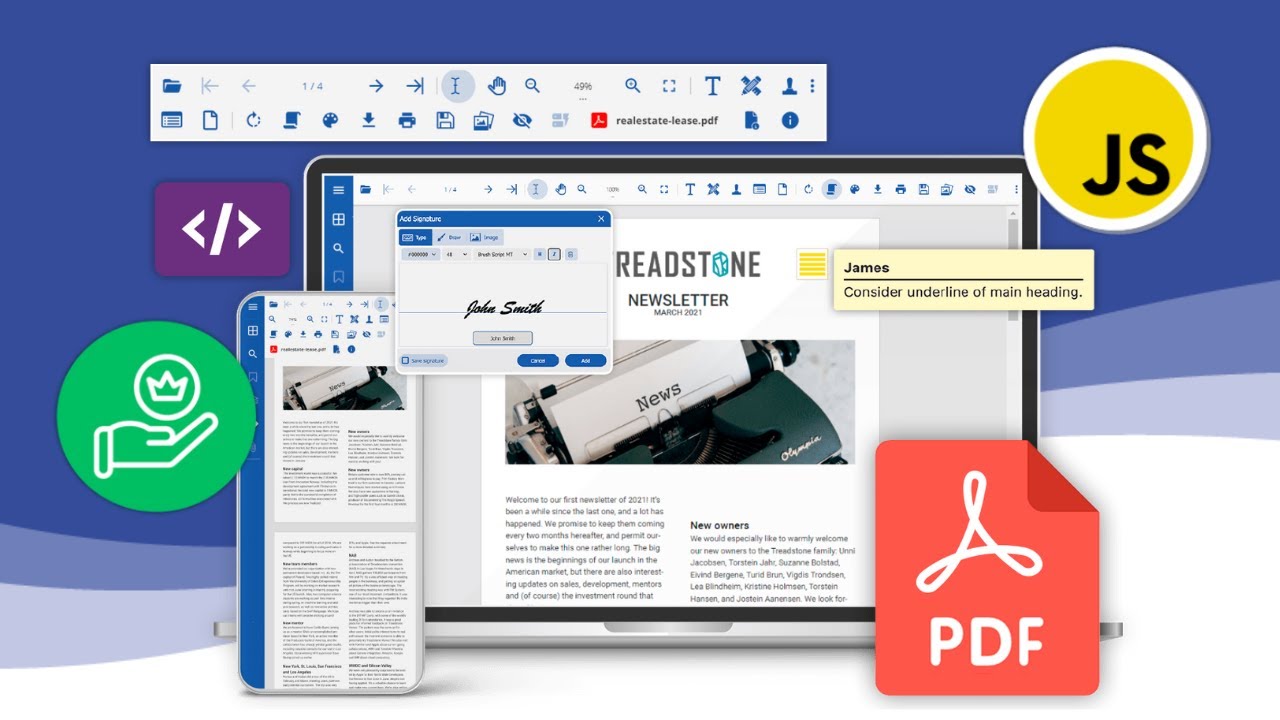 The Benefits of Collaboration Features in a JavaScript PDF Viewer Application