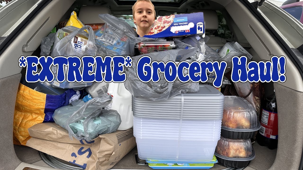*EXTREME* GROCERY HAUL | ALDI, WALMART, AND SAMS |  & RESTOCK *ASMR*