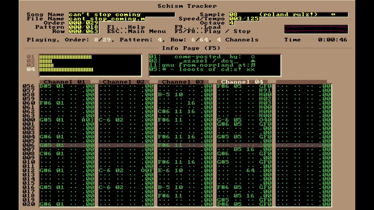 Azazel - Can't Stop Coming (Stereo) | Schism Tracker