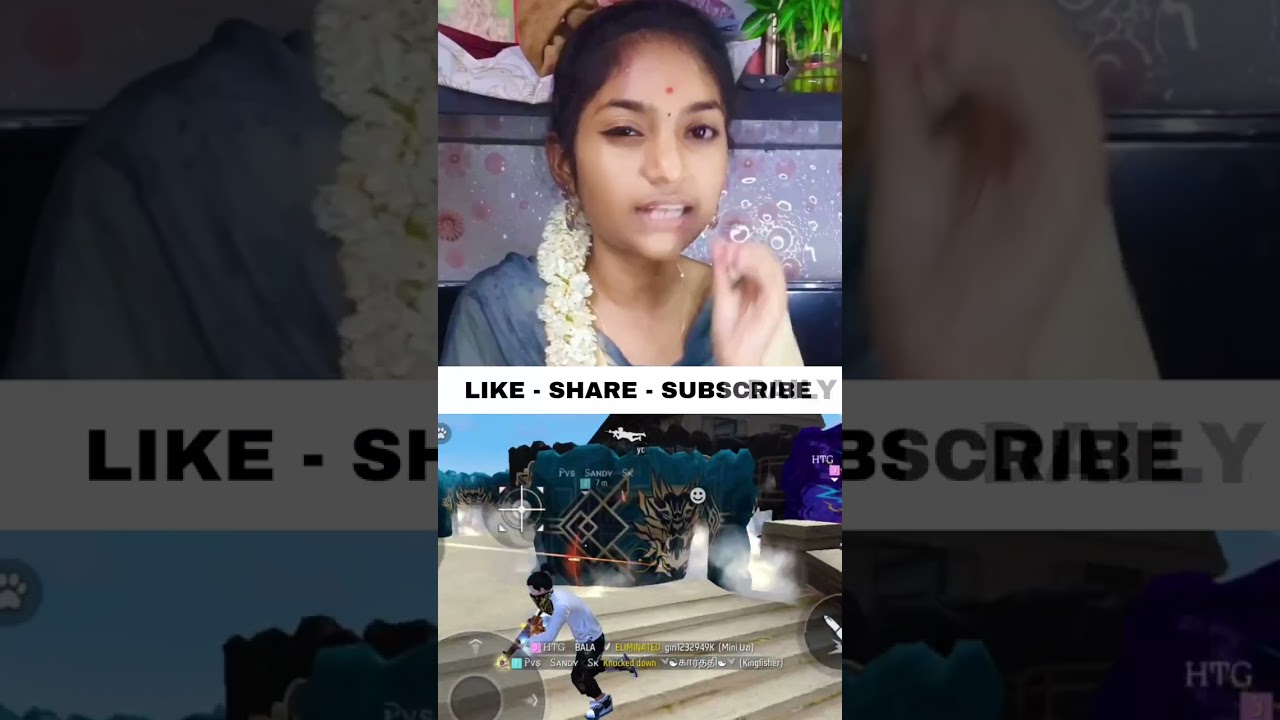 GIRL FACECAM 💃 MY GAMEPLAY REACTION 🤣 #freefire #freefiretamil #shortsff #tamil