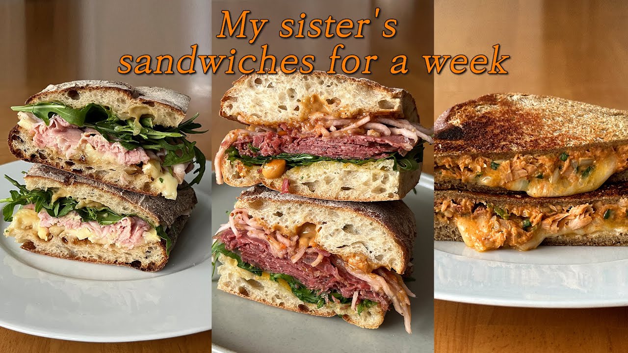 우런니 일주일 샌드위치 브런치 호다닥  part.34