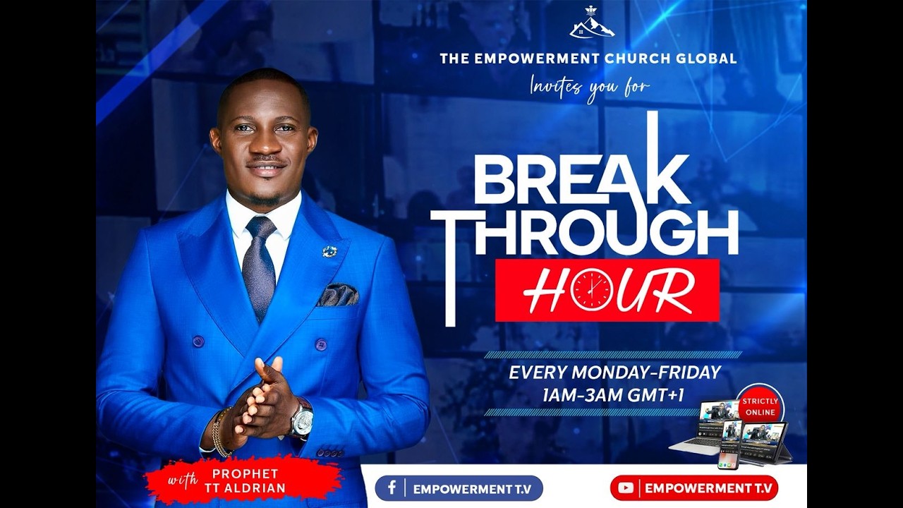 WELCOME TO BREAK THROUGH HOUR WITH PROPHET TT ALDRIAN