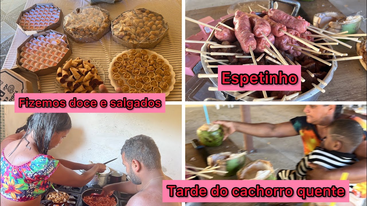 PREPARAMOS OS DOCES E SALGADOS DA FESTA + TARDE DO SORVETE E CACHORRO QUENTE 😍