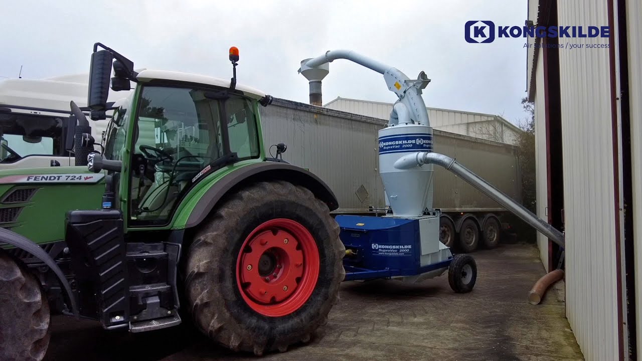 SupraVac 2000 Transporting Grain from Storage at Mathurier