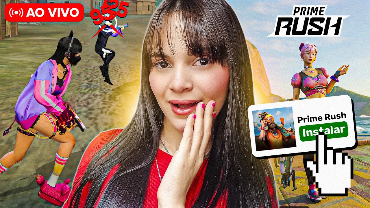 AO VIVO💗FREEFIRE + LANÇAMENTO PRIME RUSH 💗DANNY GAMER💗FF MOBILE