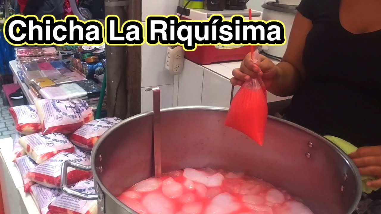 Chicha de Maíz La Riquísima del Mercado Oriental en Managua