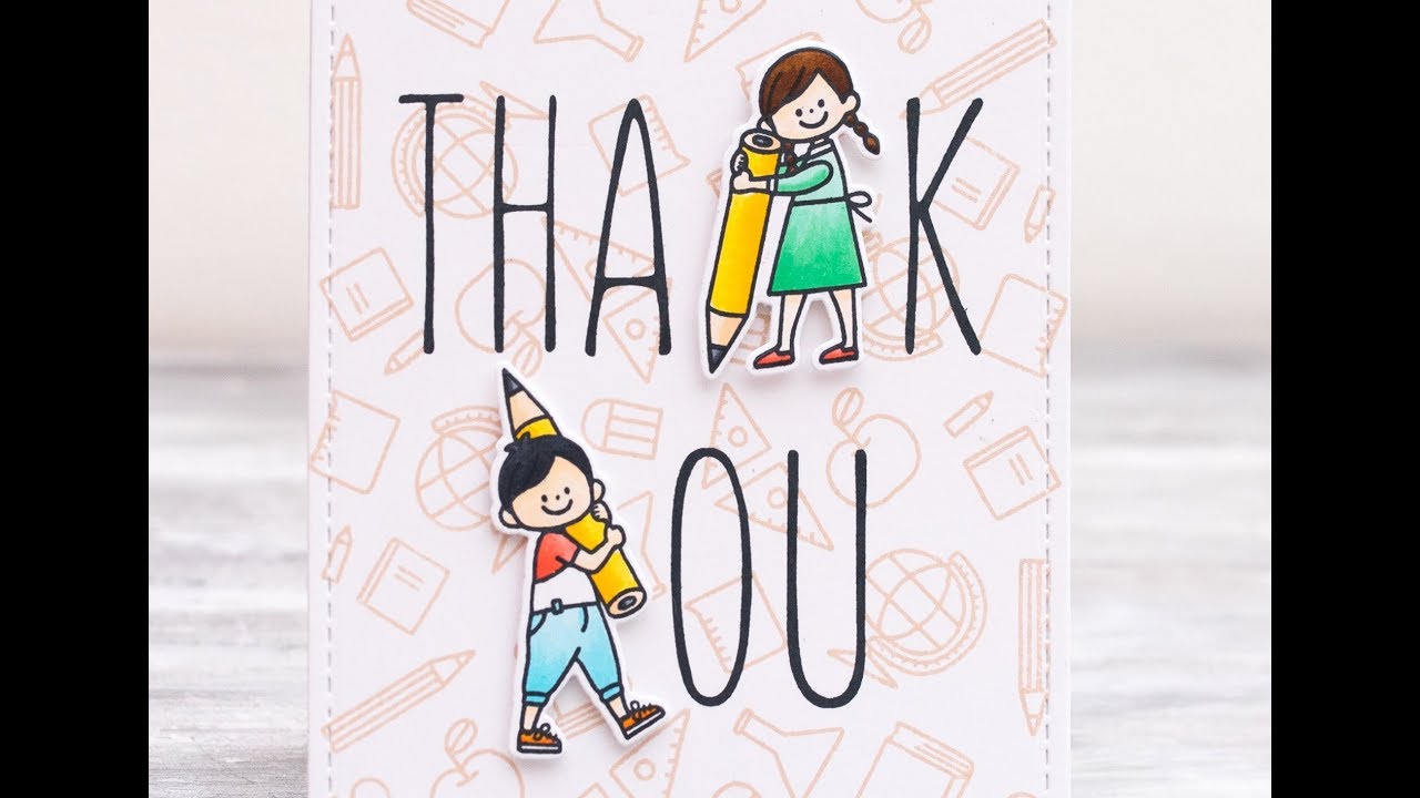 [Technique] Letter Substitution, Teacher Thank You Cards by Channin