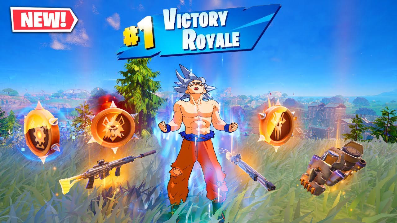 GOKU ULTRA INSTINCT vs 3 MEDALLIONS & MYTHIC’S CHALLENGE (Fortnite Chapter 5 Season 3)