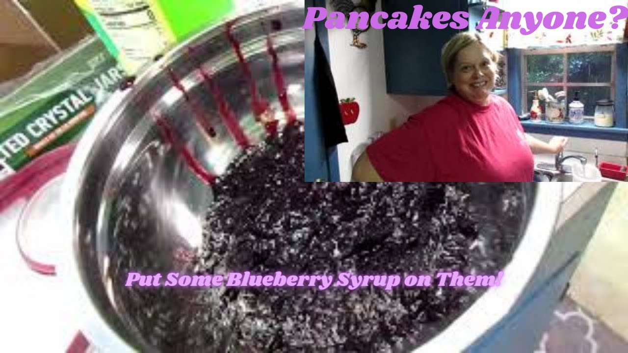 Making Blueberry Syrup