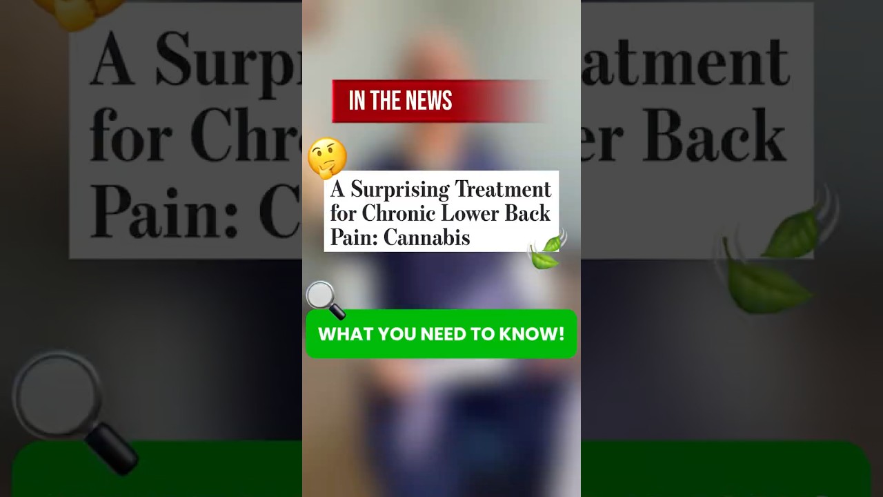THIS JUST IN: is cannabis REALLY the treatment for back pain? 🤔 