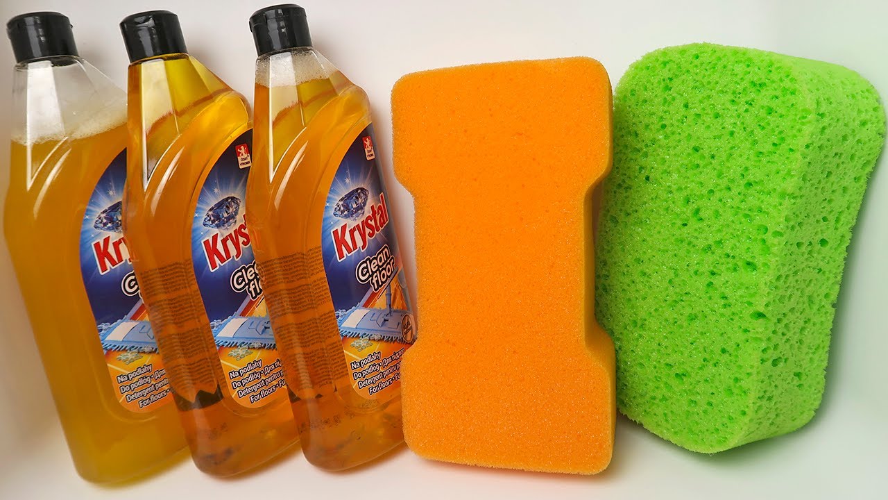 ASMR Satisfying Sponge Squeezing | WATERFALL POUR | Crunchy Suds