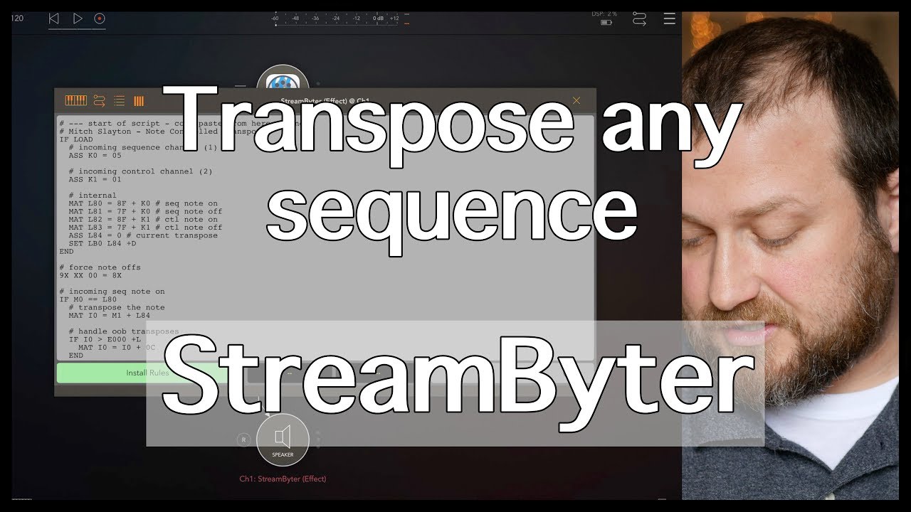Transpose Any Sequencer with StreamByter