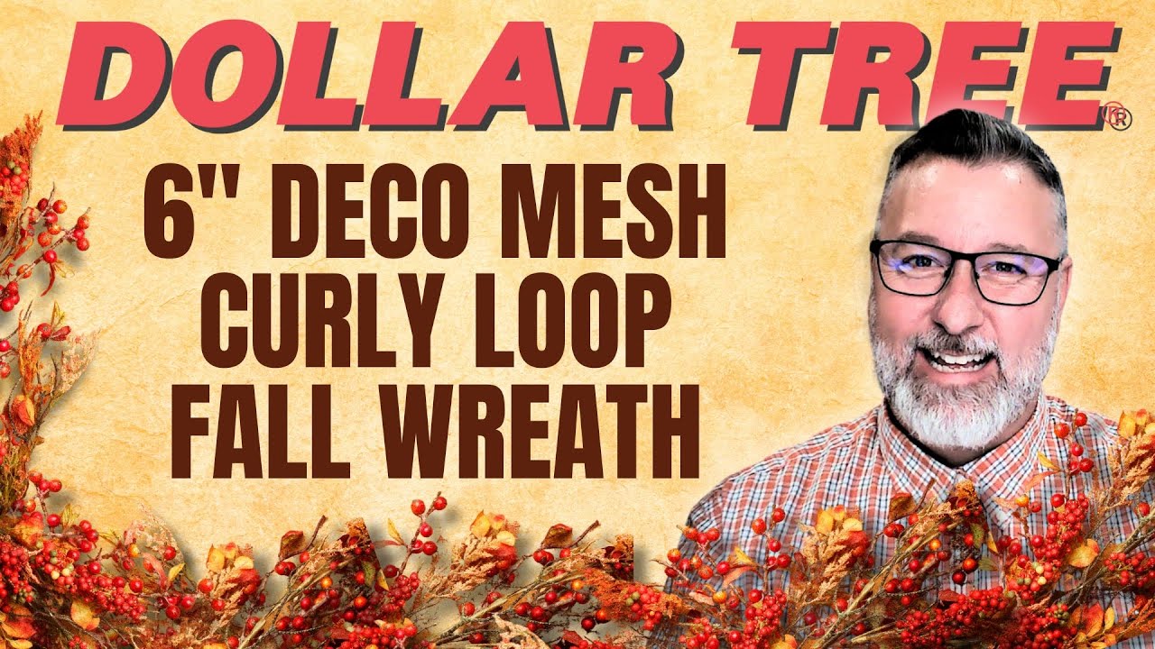 Curly Loop Fall Wreath - Dollar Tree 6