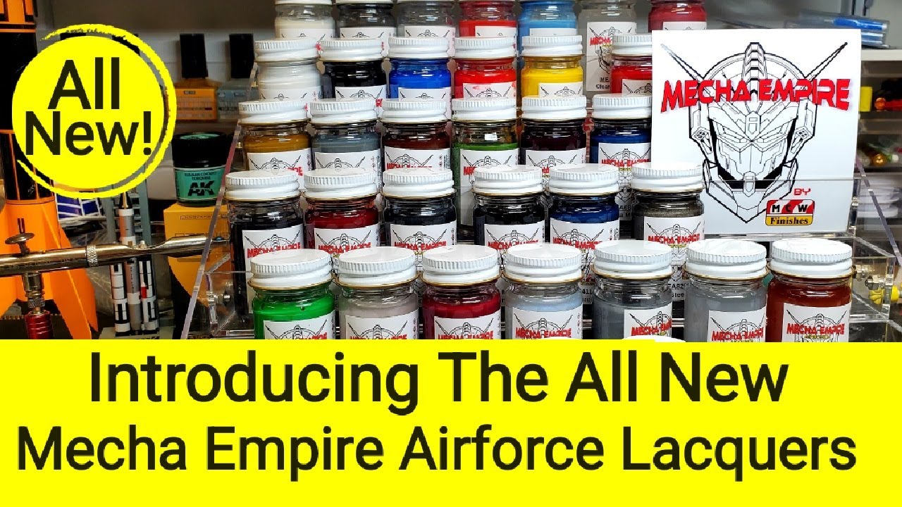 Testing The All New Mecha Empire Airforce Lacquer Paints