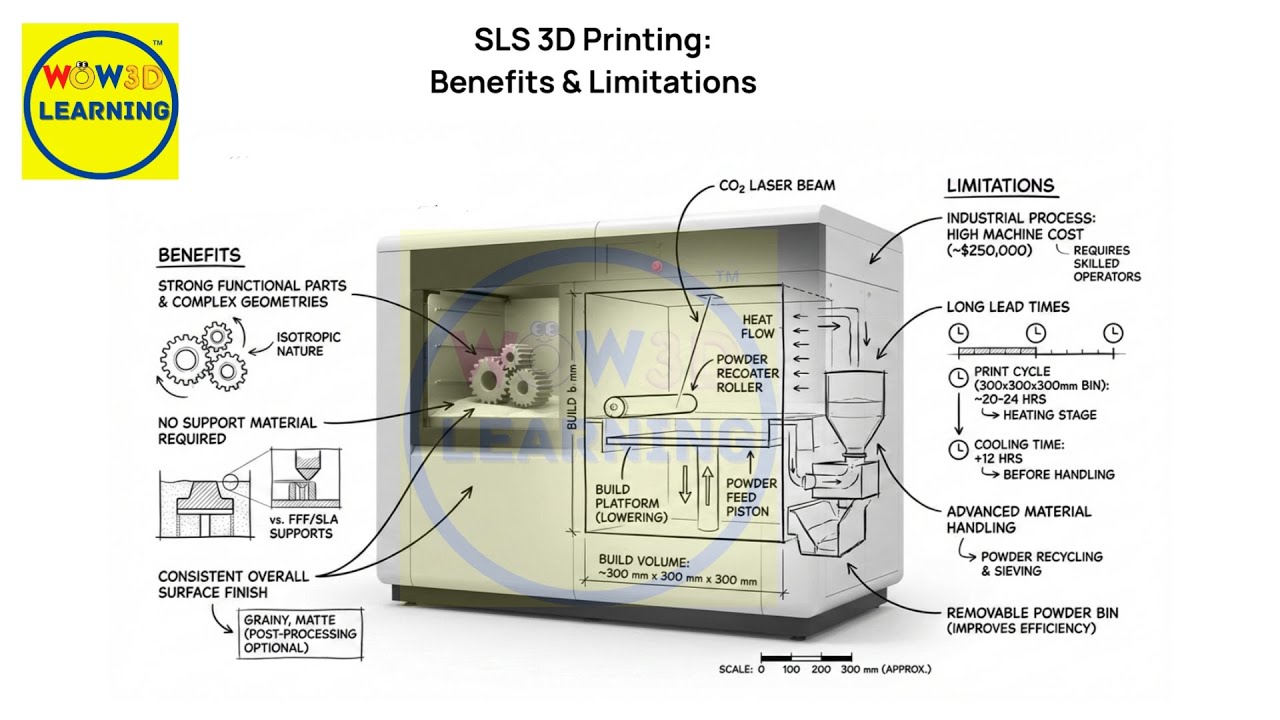 SLS 3D Printing Benefits & Limitations