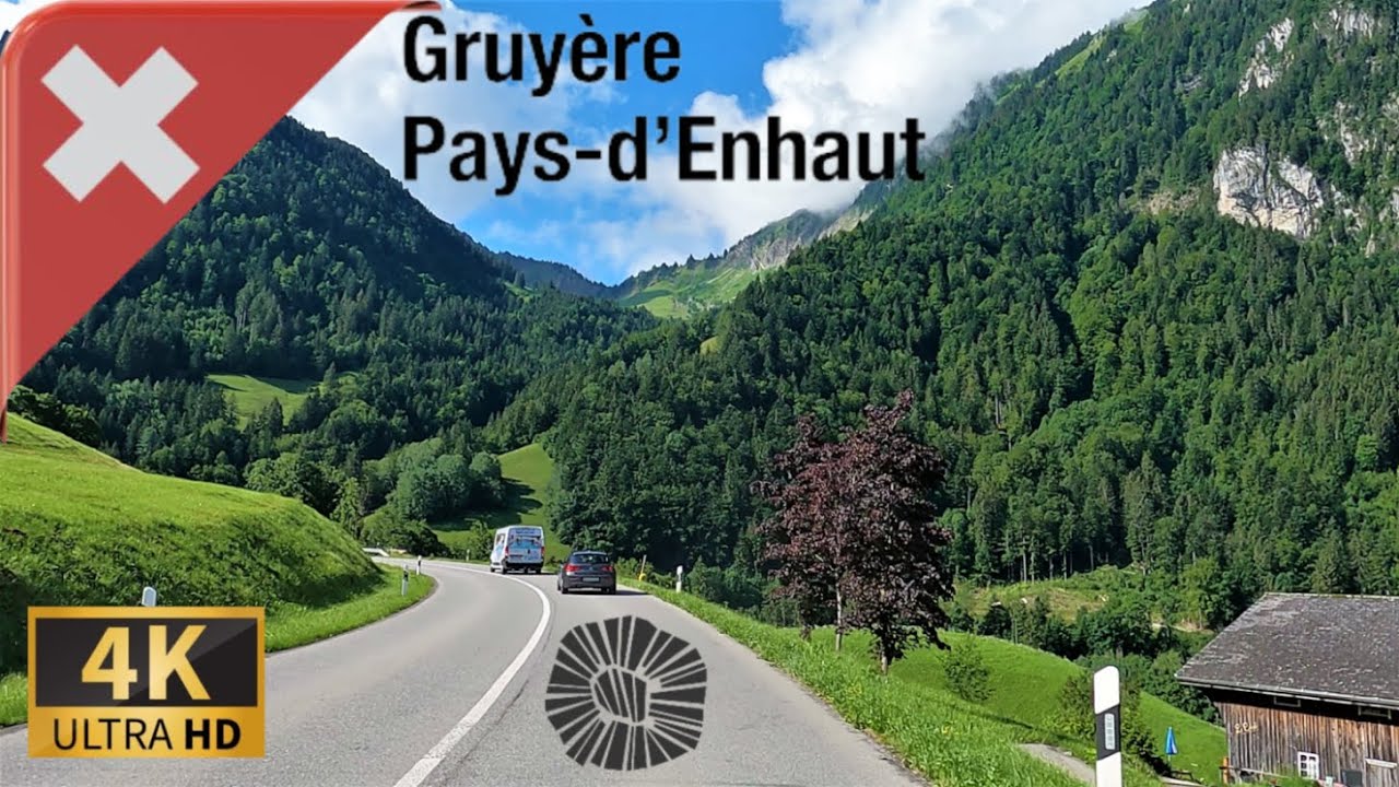 ВОЖДЕНИЕ В РЕГИОНАЛЬНОМ ПАРКЕ GRUYÈRE PAYS-D'ENHAUT, ШВЕЙЦАРИЯ I 4K 60fps