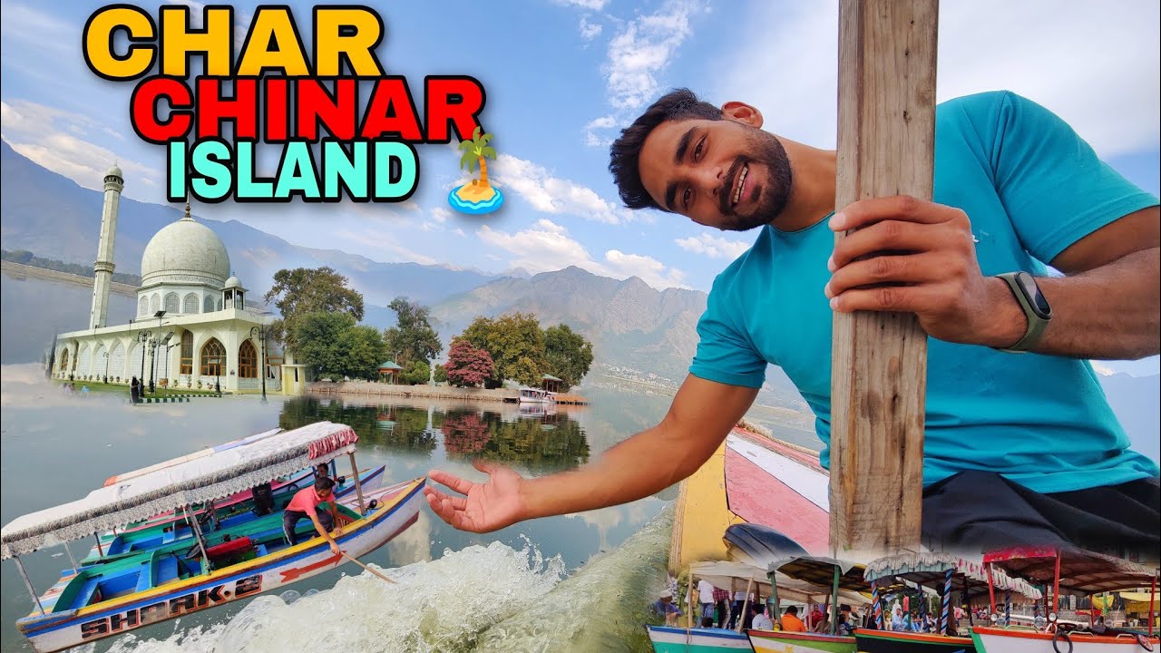 Char Chinar Island In Dal Lake Srinagar Smart City🏝️