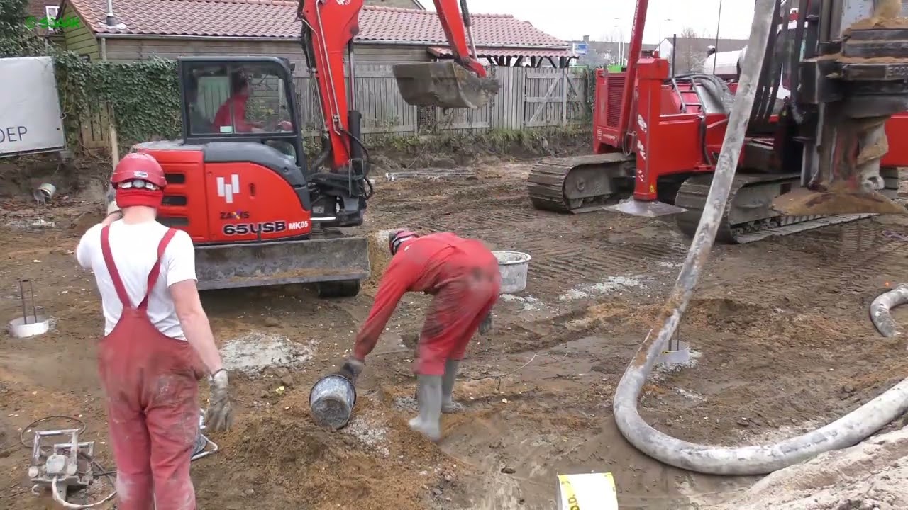 003 28 11 2018 Installatie van de mortelschroefpalen