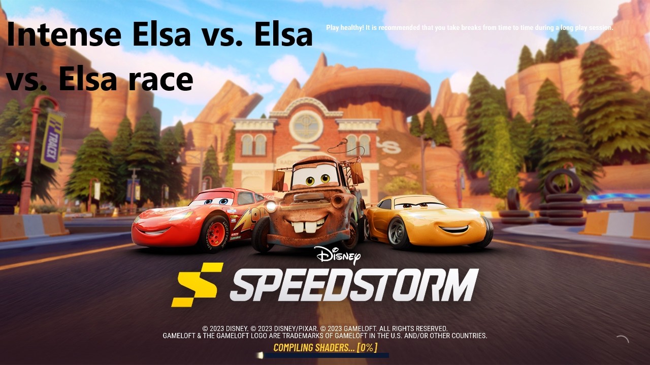 Disney Speedstorm - Intense Elsa vs. Elsa vs. Elsa race