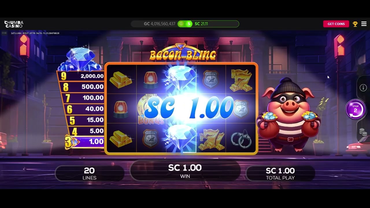 New Bacon Bling Slots Spins Cascading Up Wins | Chumba Casino