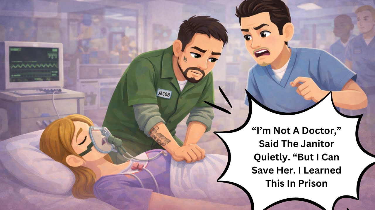“I’m Not A Doctor,” Said The Janitor Quietly. “But I Can Save Her. I Learned This In Prison