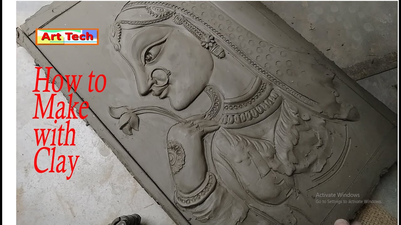Clay Mural Artwork | Copy From Miniature Painting | Art Tech