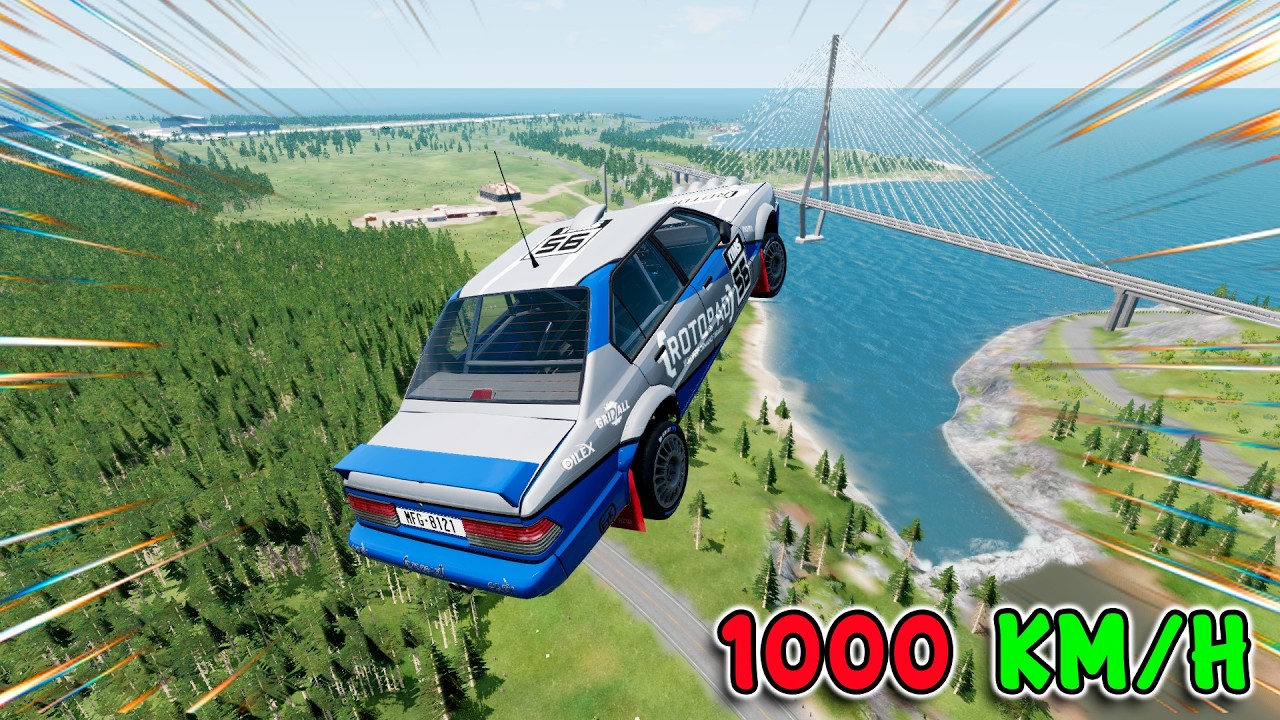 INSTANTANEOUS Acceleration TO 1000 MPH: WHAT WILL REMAIN OF THE CAR? BeamNG Drive \ Ep.13