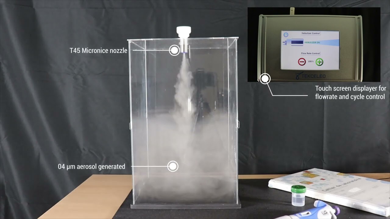 Tekceleo Aerosol Generation - Demonstration of P&S T45 device