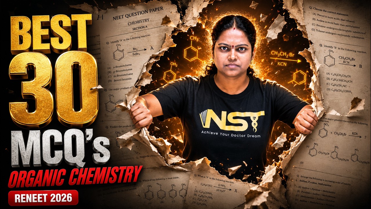 30 Most Expected MCQs ORGANIC CHEMISTRY RENEET 2026 Exam | NST