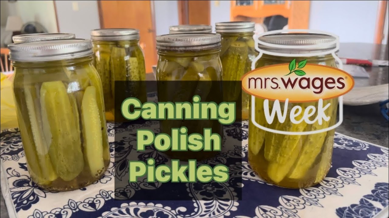 Простое консервирование польских солений с использованием смеси Mrs Wages #MrsWagesWeek