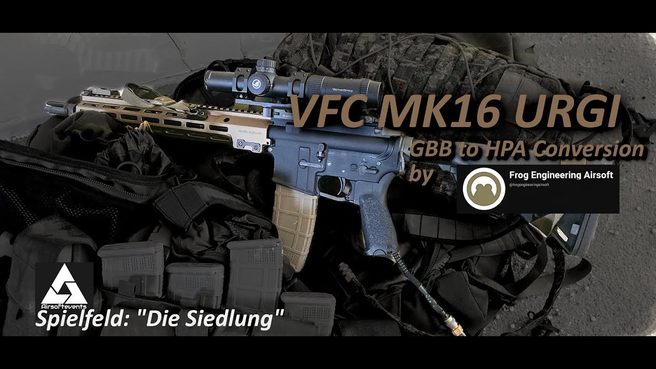 Blow Back Airsoft is the BEST! | VFC URGI Gameplay GBB to HPA Conversion |Die Siedlung Weeze