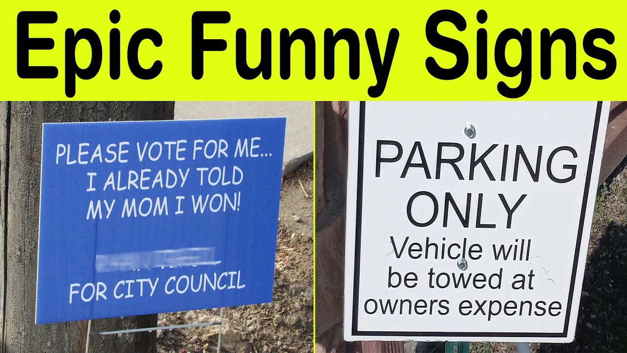 Epic Funny Sign That Turned Into Accidental Comedy &ndash; Laugh Guaranteed! || Happy Panda