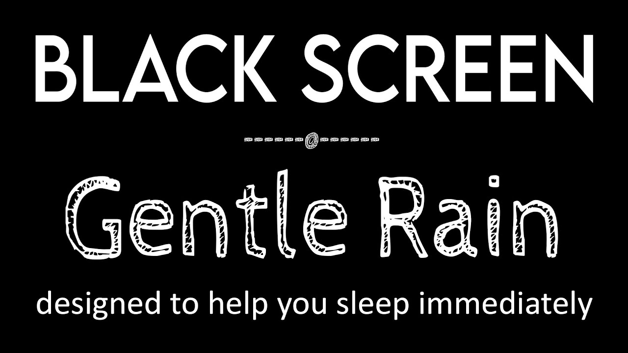 Sleep Immediately with Gentle Night Rain Sounds Black Screen | Rain for Relaxation